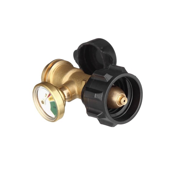 Propane Tank Gauge RV Pressure Brass Adapter Gas Level Meter Grill RV Indicator - Picture 14 of 16